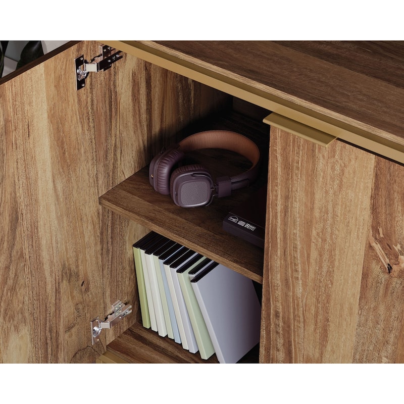 International Lux Entertain Credenza - Sindoori Mango