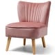 preview thumbnail 38 of 37, Costway Armless Accent Chair Modern Velvet Leisure Chair Single