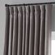 Exclusive Fabrics Faux Linen Extra Wide Room Darkening Curtain Panel