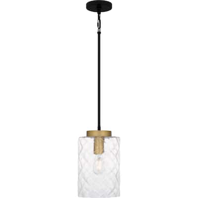 Carly 1-Light Matte Black Mini Pendant Light