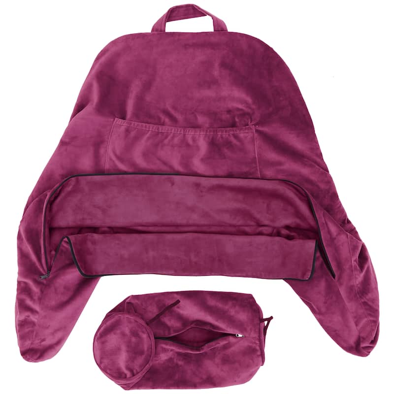 Husband Bedrest Micro-Suede Reading Pillow