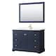 Option Dark Blue / White Cultured Marble Top / Brushed