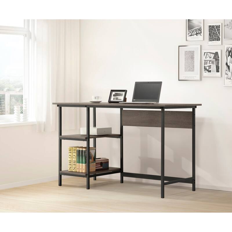 Weathered Gray Computer Desk