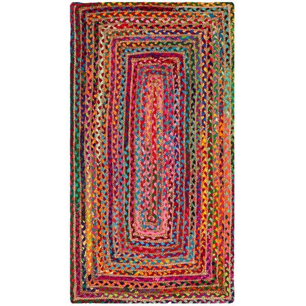 Safavieh Cape Cod Teppich-Läufer Aus Jute & Baumwolle – Handgewebt, 7.6 X 1.8 M, Grün/Natur – Perfekt Für Wohnzimmer, Flur Oder Küche