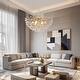 preview thumbnail 8 of 14, 6-Light Modern Luxury Crystal Chandelier