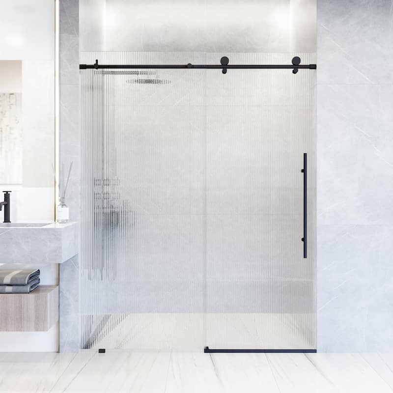 VIGO Elan E-Class 56" to 60" W x 76" H Frameless Sliding Shower Door