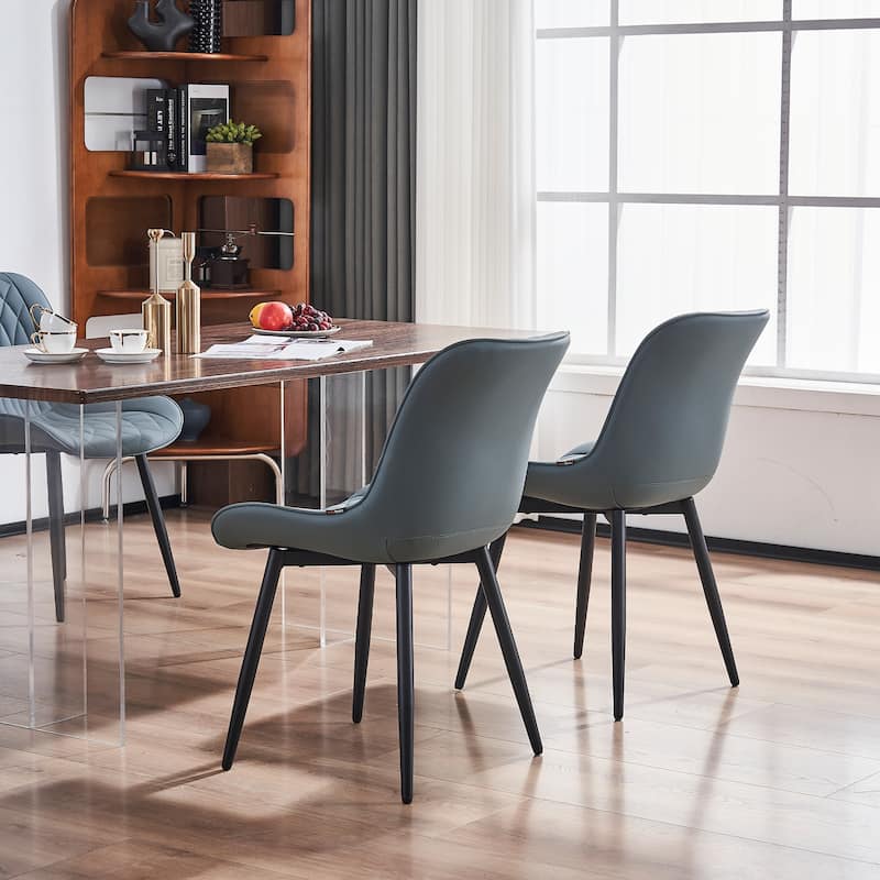 Modern Dining Chairs Set of 2 Upholstered Dining Room Chairs