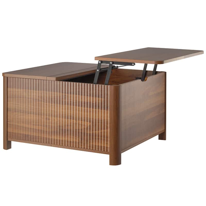 Squre Coffee Table with Large Capacity Storage