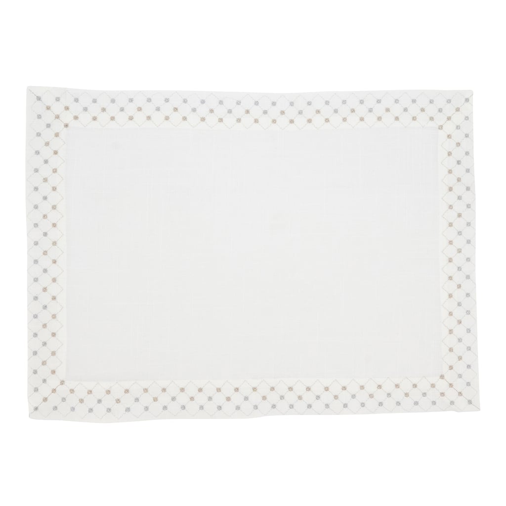 Polished Patterns Metallic Lattice Placemat (Set of 4)