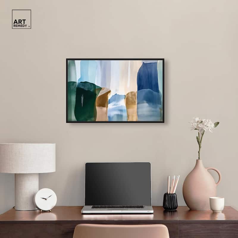 Contoured Calm II Canvas by Art Remedy