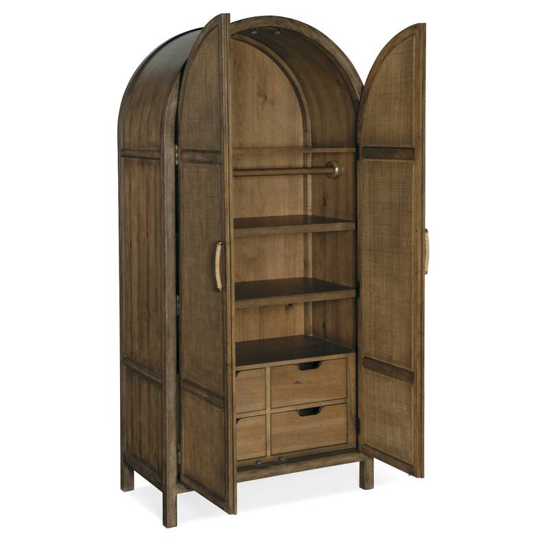 Hooker Furniture Sundance 40" Wide Tropical Resort Luxury Rattan Door