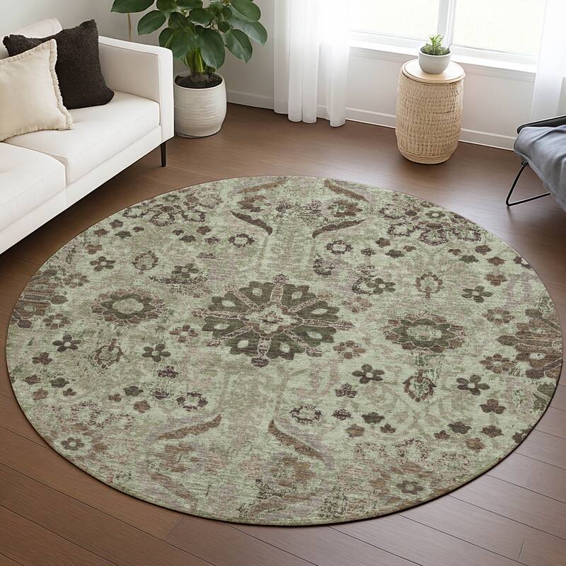 Machine Washable Indoor/ Outdoor Global Firestone Chantille Rug