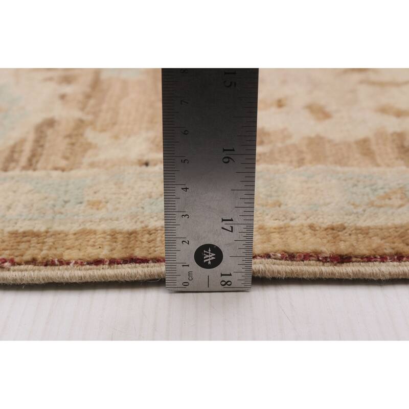 ECARPETGALLERY Hand-knotted Peshawar Oushak Brown Wool Rug - 5'11 x 8'9