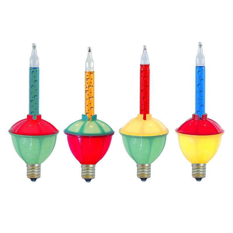 3 Pack Christmas Bubble Light Replacement Pack, Red and Yellow Liquid