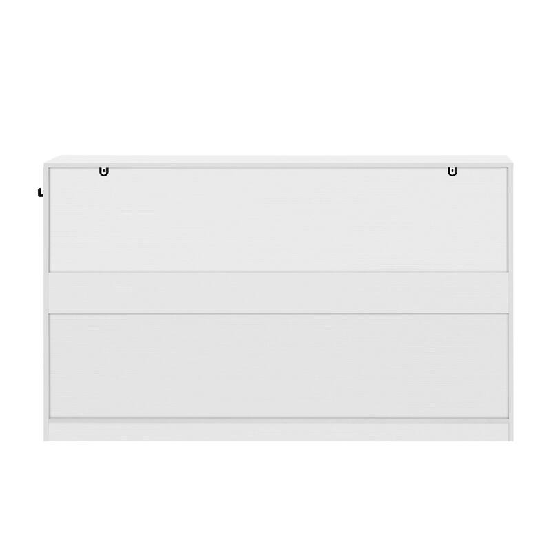 59.1" Multi-Functional Storage Buffet with Adjustable Shelf and Open Storage Compartments