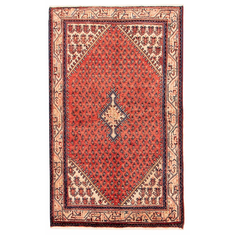 Anatolian Vintage Black, Red Rug 4'9" x 7'9" - 3'11 x 6'7 - Red - 3'11 x 6'7
