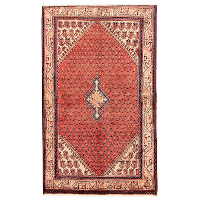 Anatolian Vintage Black, Red Rug 4'9" x 7'9" - 3'11 x 6'7