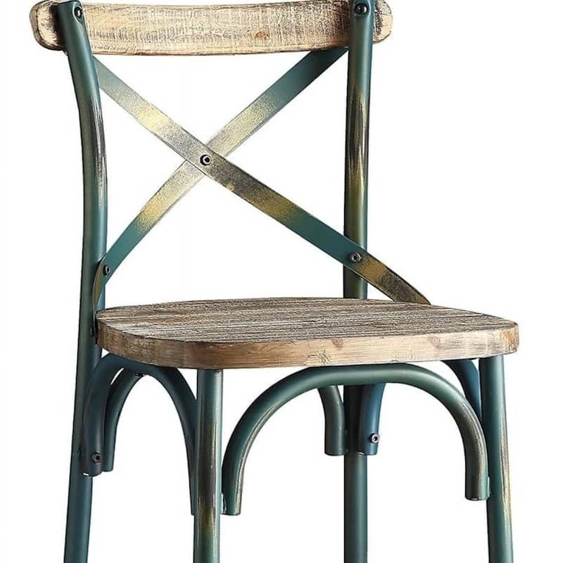 Metal Frame Small Bar Chair with Bucket Seat and Footrest