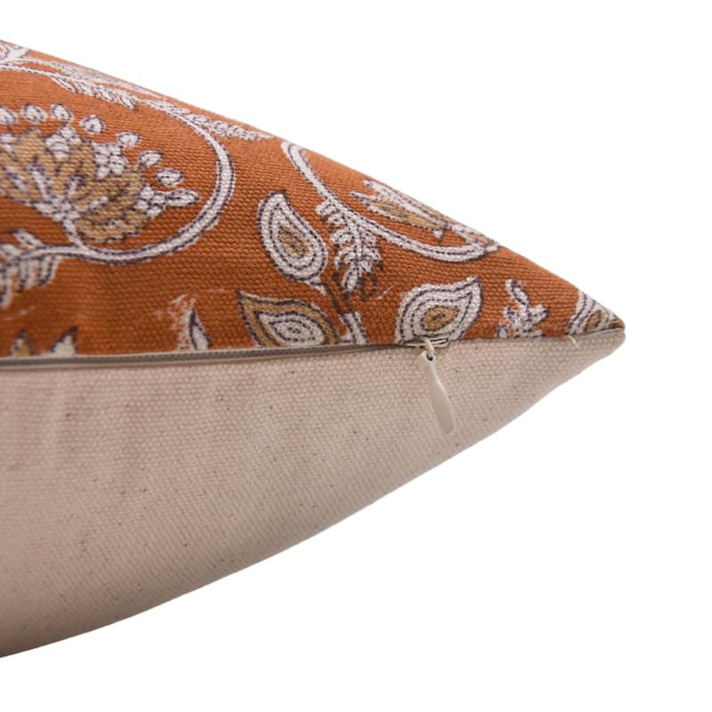 Fabdivine Cotton Outdoor Decorative Boho Design Block print pillow cover