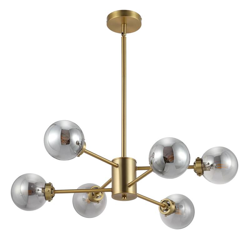 WINGBO 6-Light Modern Chandelier, Sputnik Pedant Light - N/A