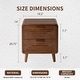 preview thumbnail 31 of 40, COSIEST Modern Brown Nightstand with Drawers
