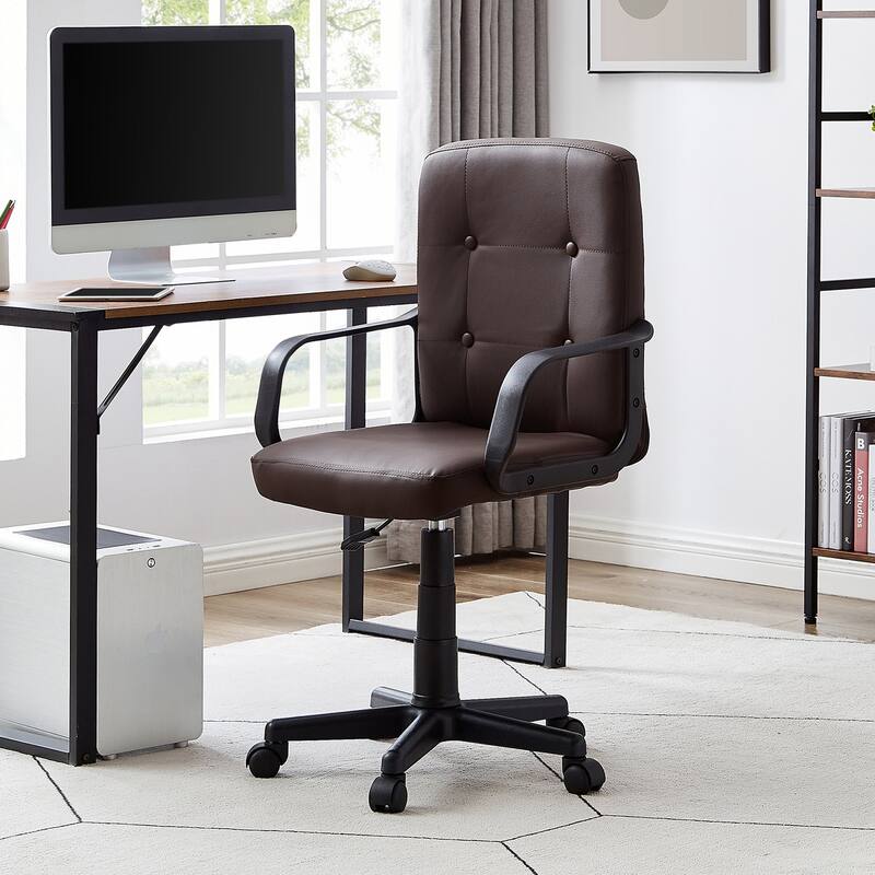Javlergo Home Office Chair Mesh Computer Desk Chair Ergonomic Task Chair - Brown