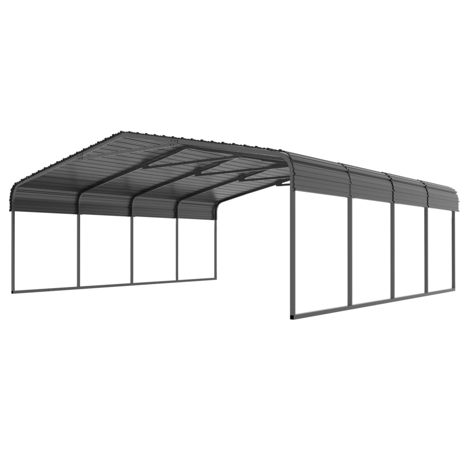VEIKOUS Carport Galvanized Steel Car Canopy and Shelter, 10 x 15 FT / 12 x  20 FT / 20 x 20 FT - On Sale - Bed Bath & Beyond - 39000219