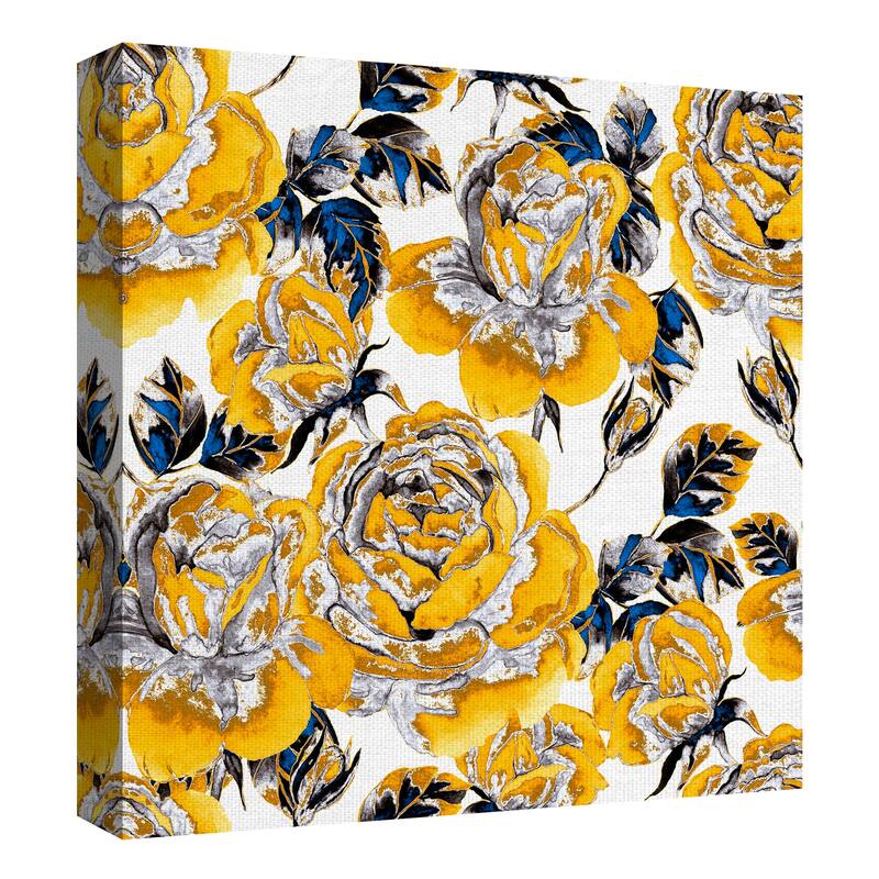 Golden Garden by Belle Maison Canvas Art Print