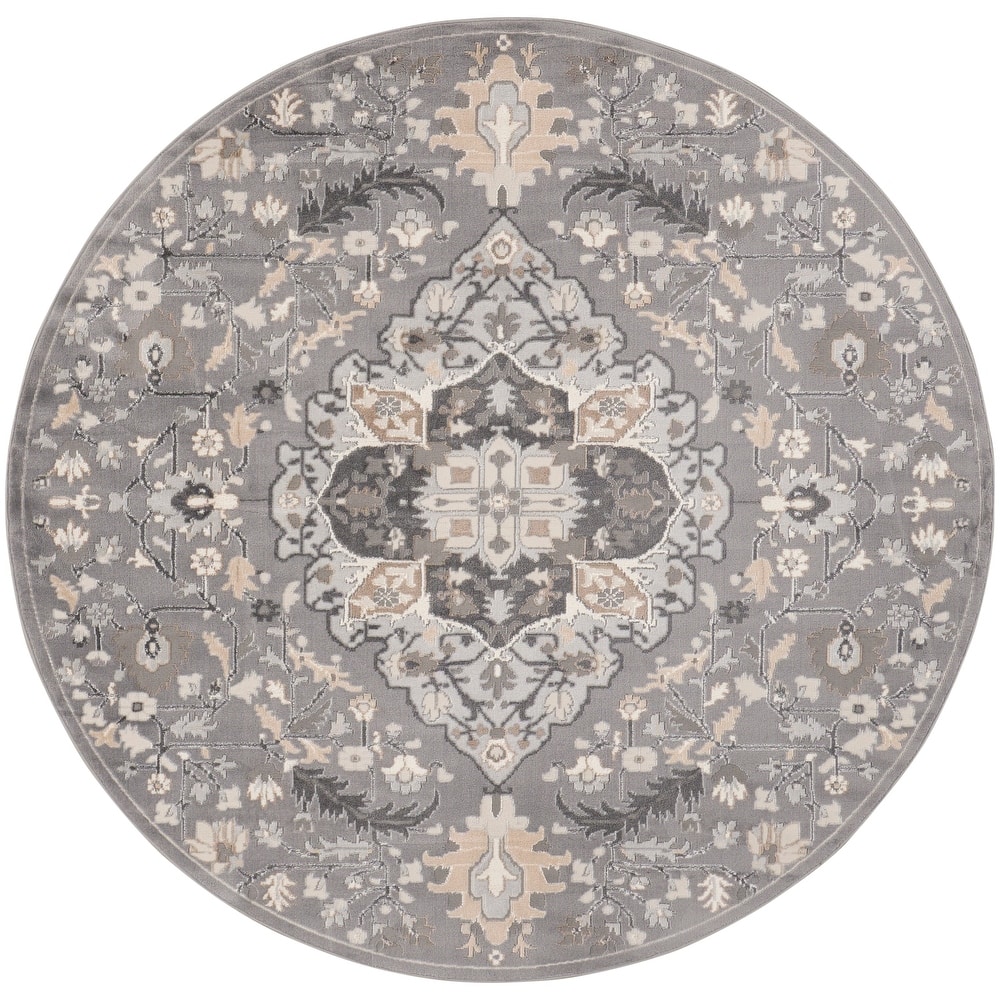 Nourison Elation Persian Floral Medallion Area Rug