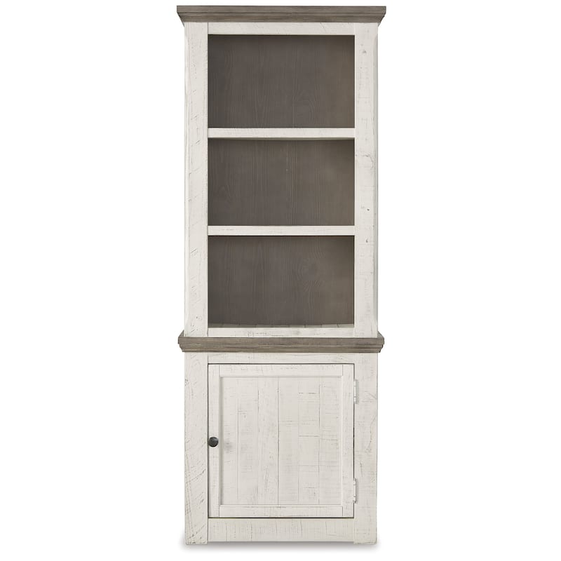 Havalance Right Pier Cabinet, White/Brown - 7'9" x 9'9"