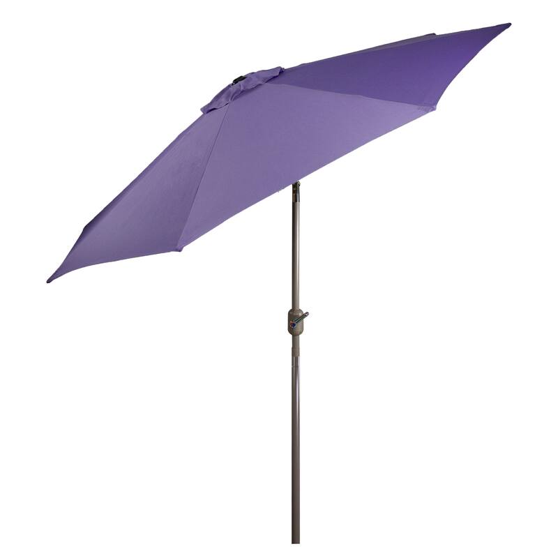 9ft Outdoor Patio Market Umbrella with Hand Crank and Tilt