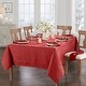 preview thumbnail 30 of 38, Caiden Elegance Damask Tablecloth 52"x52" - Red