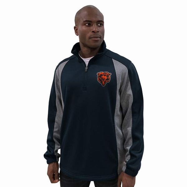 Chicago Bears 1/4 Zip Polyester Bonded Fleece Jacket