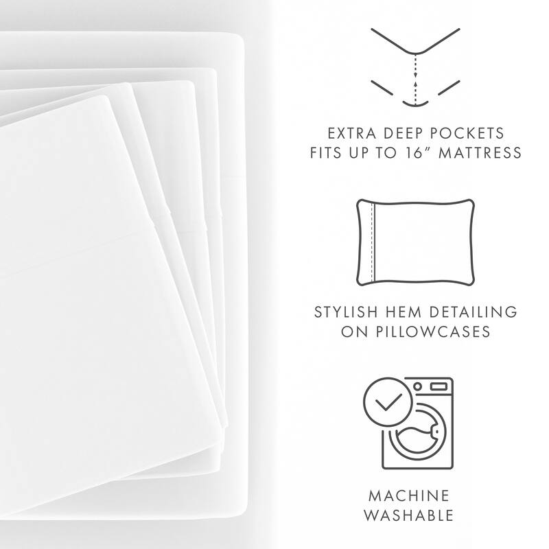 Soft Essentials Ultra-soft Deep Pocket 6-piece Microfiber Sheet Set