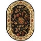 preview thumbnail 10 of 71, SAFAVIEH Handmade Chelsea Ashlyn French Country Floral Wool Rug 4'6" x 6'6" Oval - Black - Oval