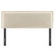 preview thumbnail 6 of 52, Camille Upholstered Striped Linen Blend Headboard