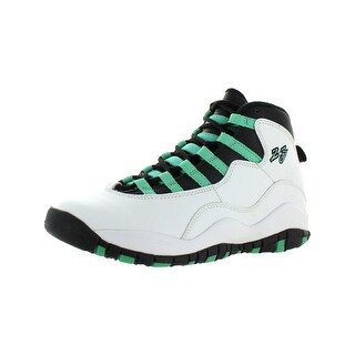 Shop Jordan Boys 10 Retro 30th Gg Basketball Shoes Lathe Leather