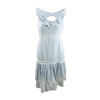 light blue tiered dress