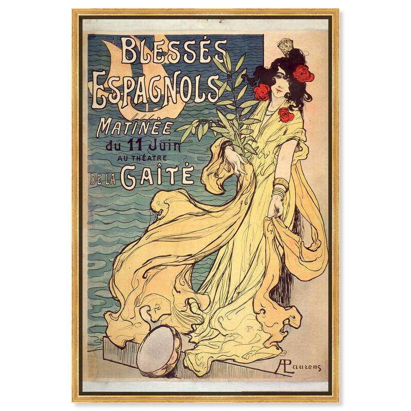 Spanish Dance Canvas by Art Remedy - Gold - 36" x 54"