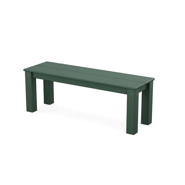 slide 2 of 2, POLYWOOD Studio Parsons 48" Bench Green