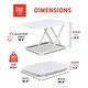 preview thumbnail 4 of 31, True Seating Ergo 26.75 Inch Standing Desk Converter, Laptop Monitor Riser Height Adjustable Tabletop Workstation