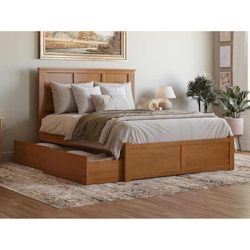 Madison Platform Bed with Footboard and Storage Drawers