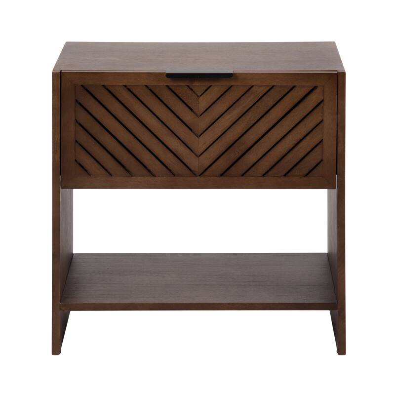 Kate and Laurel Mezzeta Wood Side Table