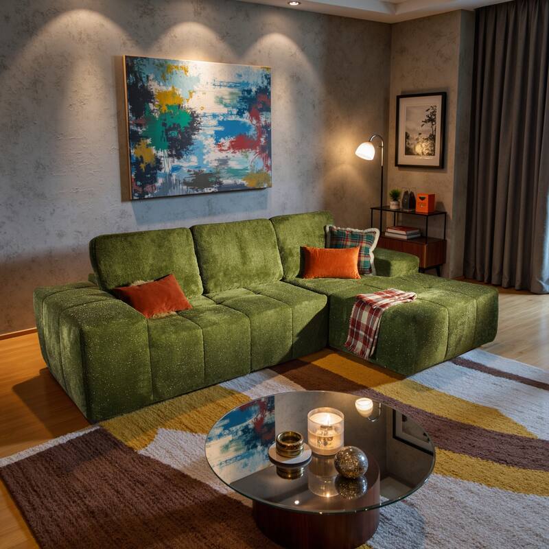 XIZZI Modular Sectional Sofa with L-Shape Chaise