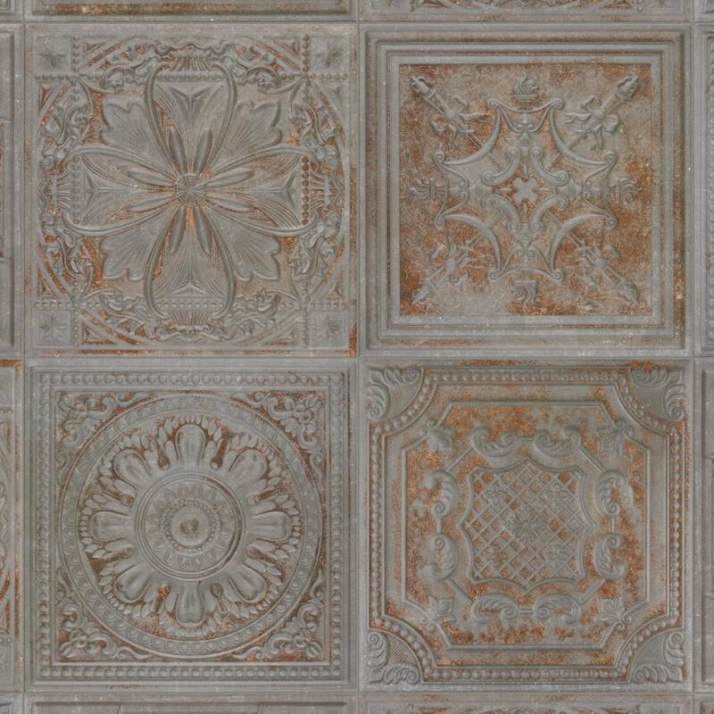 Merola Tile Fitz Charcoal 8" x 8" Ceramic Wall Tile