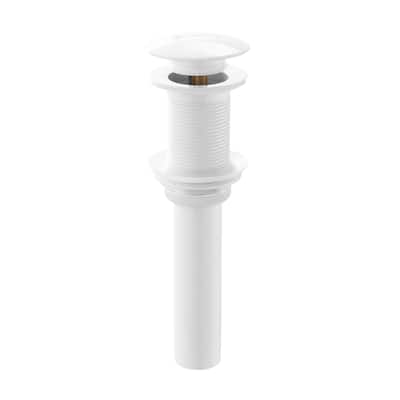 Residential Non-Overflow Pop Up Sink Drain 1.75 InGlossy White - 2.6" x 1.25" 8.05"