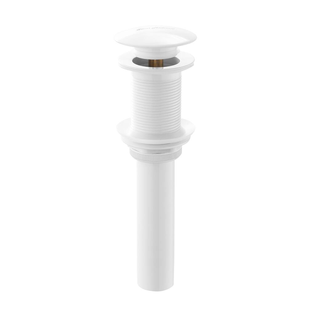 Residential Non-Overflow Pop Up Sink Drain 1.75 InGlossy White - 2.6" x 1.25" 8.05"