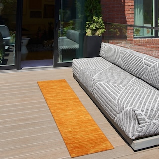 Nourison Essentials Solid Contemporary Indoor/Outdoor Area Rug