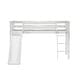 preview thumbnail 4 of 27, Max & Lily Twin Low Loft Bed with Slide & Princess Curtain