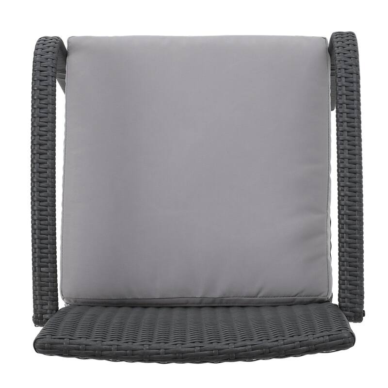 Lindy Outdoor 3 Piece Wicker Bistro Set by Christopher Knight Home